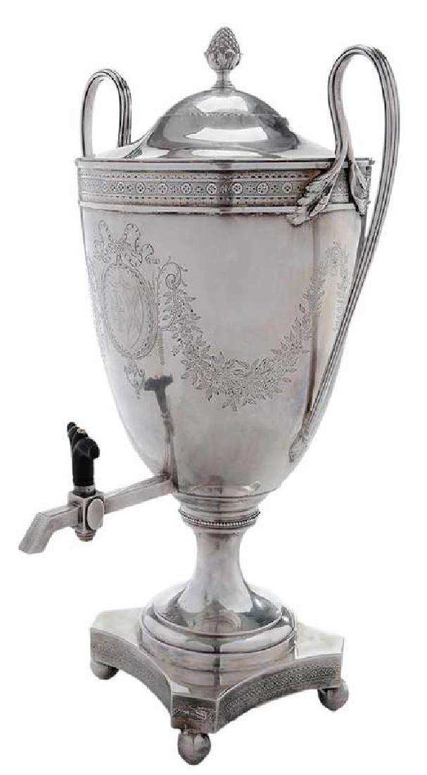 English Silver Hot Water Urn (1 of 8)
