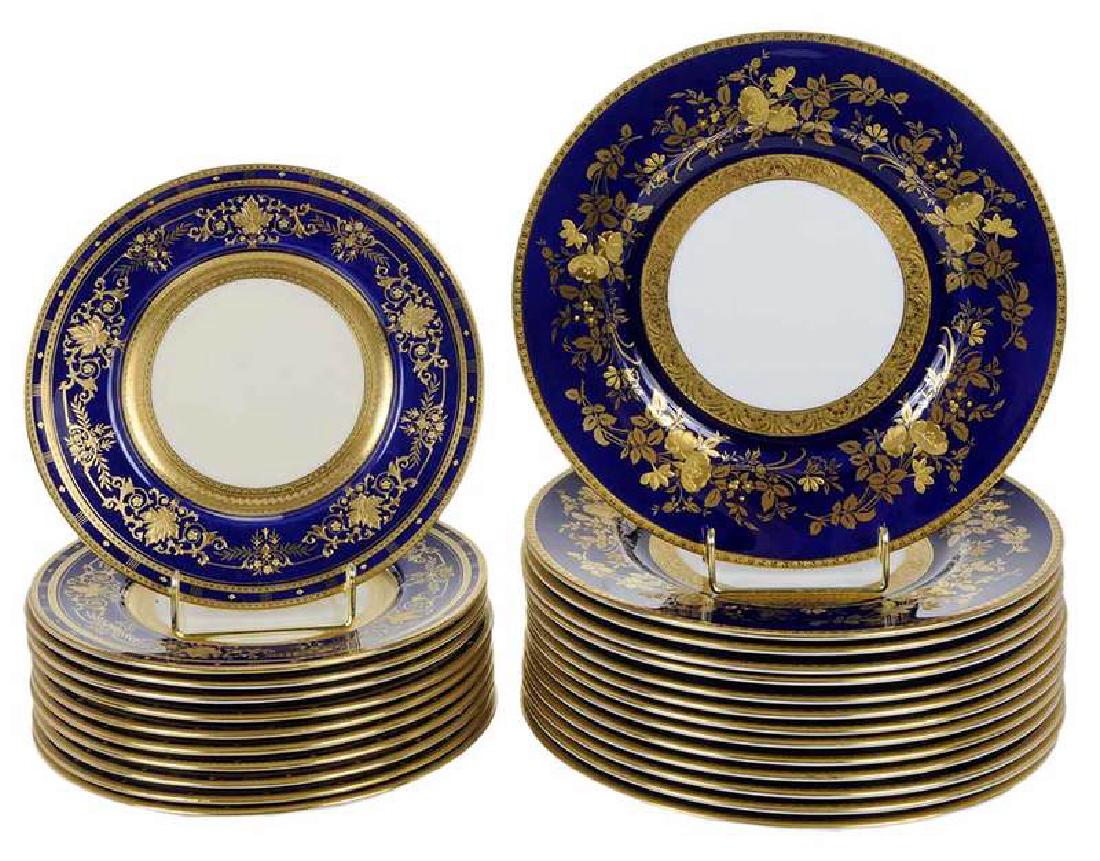 25 Minton Cobalt Blue Plates (1 of 4)