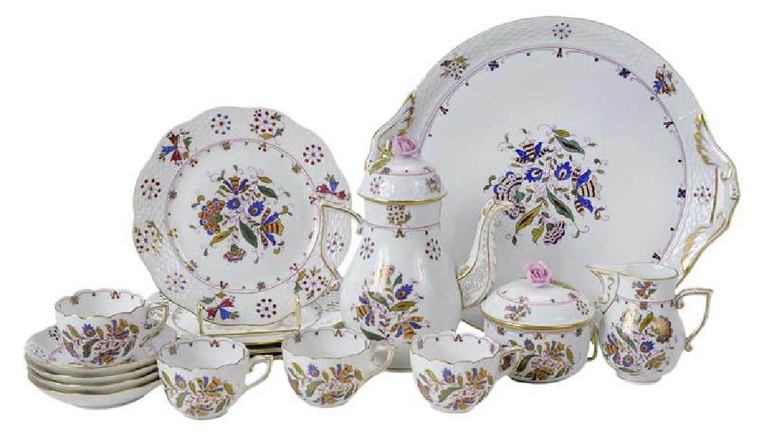 Eight Piece Herend Motifs Hongrois Grand Tea Set (1 of 4)