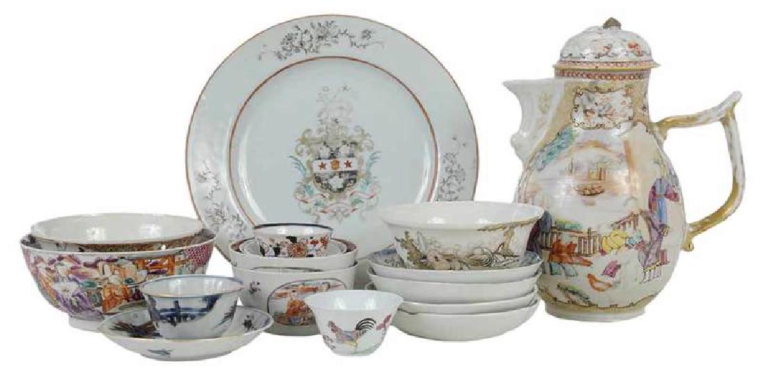 16 Assorted Chinese Export Porcelain Items (1 of 6)