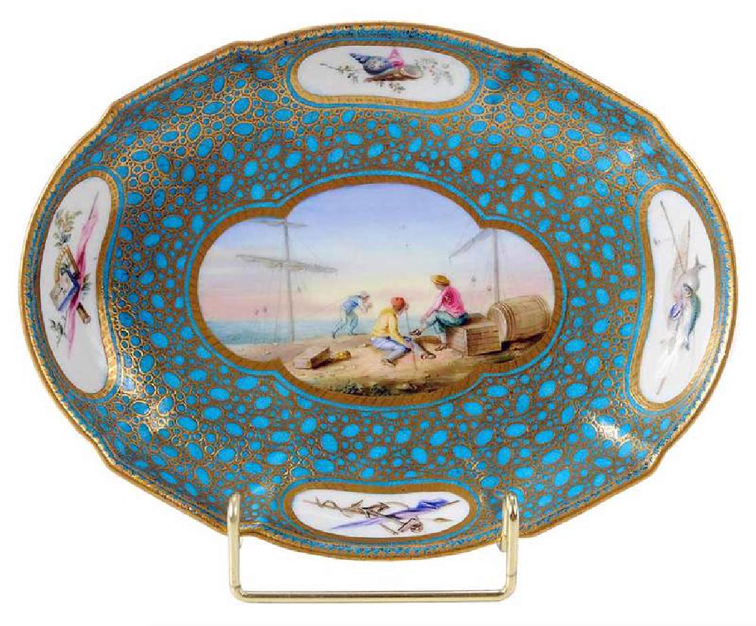 Sevres Lobed Dish with Seafaring Decoration (1 of 6)