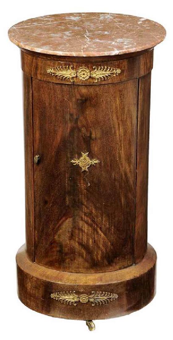 Empire Style Bronze Mounted Cylindrical Cabinet (1 of 4)