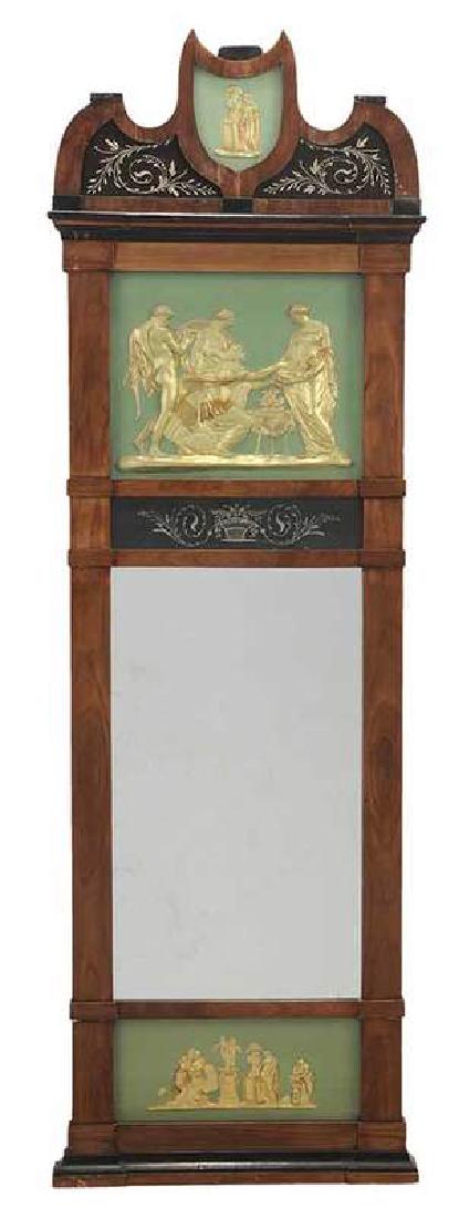 Classical Fruitwood and Parcel Gilt Mirror (1 of 4)