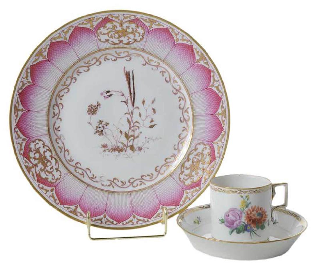 KPM Damaskus Service Plate with Cup and Saucer (1 of 6)