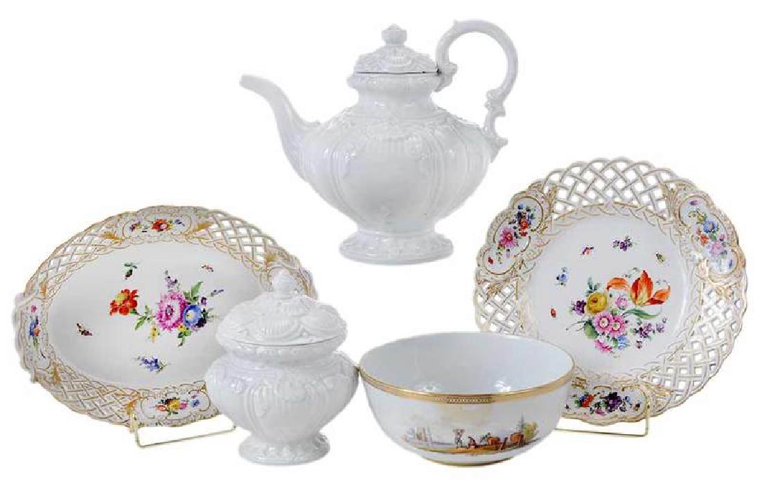 Five Meissen Table Items (1 of 4)