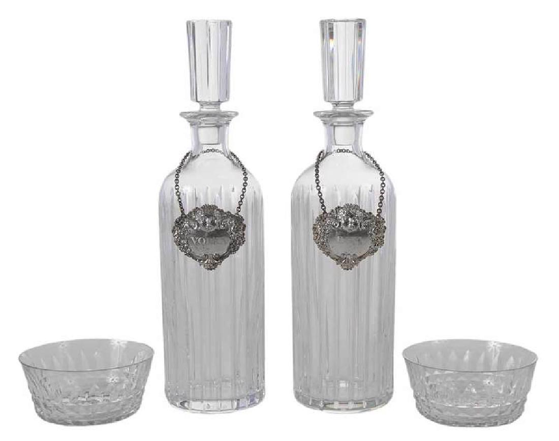 Eight Baccarat Items/Two Decanters with Labels (1 of 5)