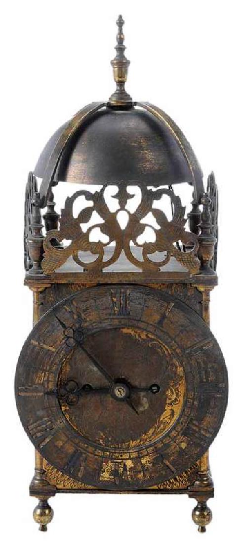 English Brass Lantern Clock (1 of 6)
