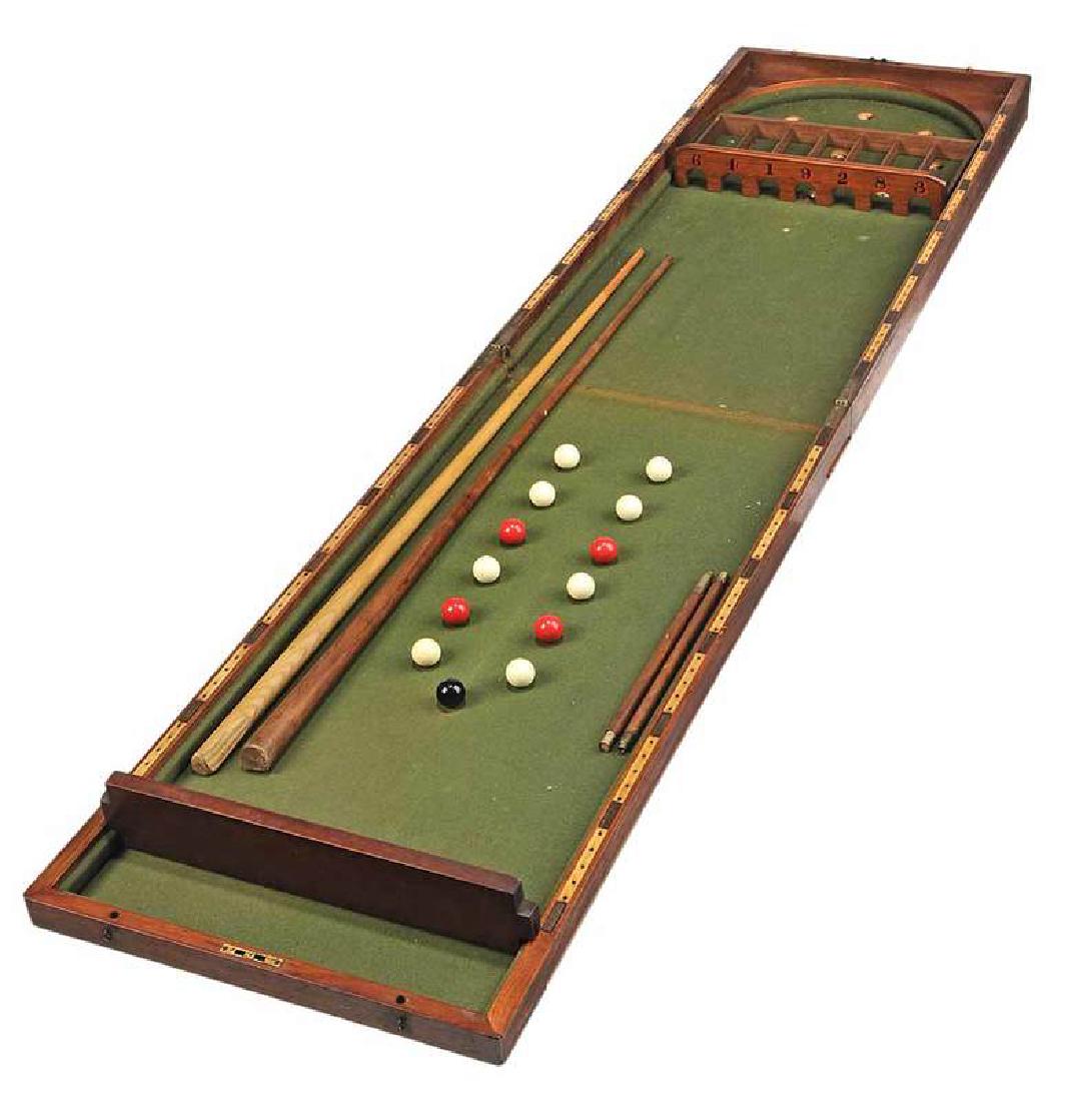 Tabletop Bagatelle Game in Mahogany Case (1 of 5)