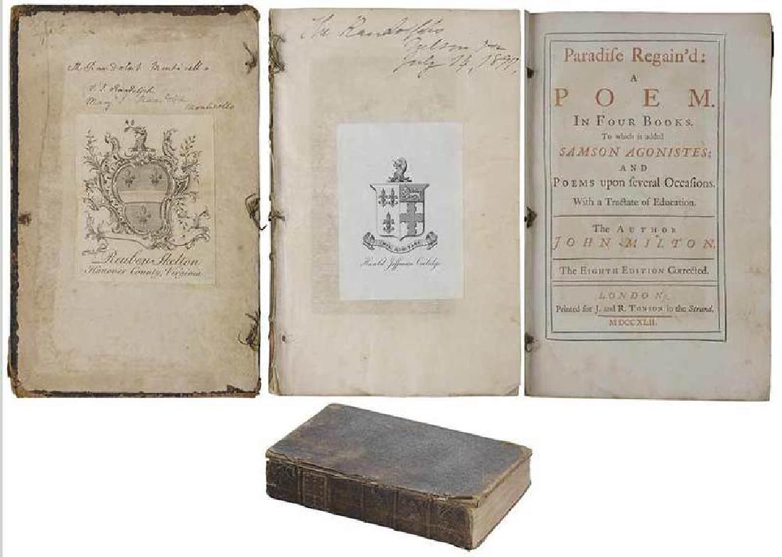 Thomas Jefferson's copy Milton (1 of 10)