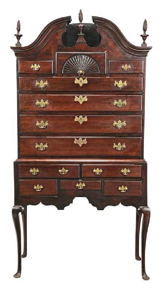 American Queen Anne High Chest of Drawers (1 of 1)