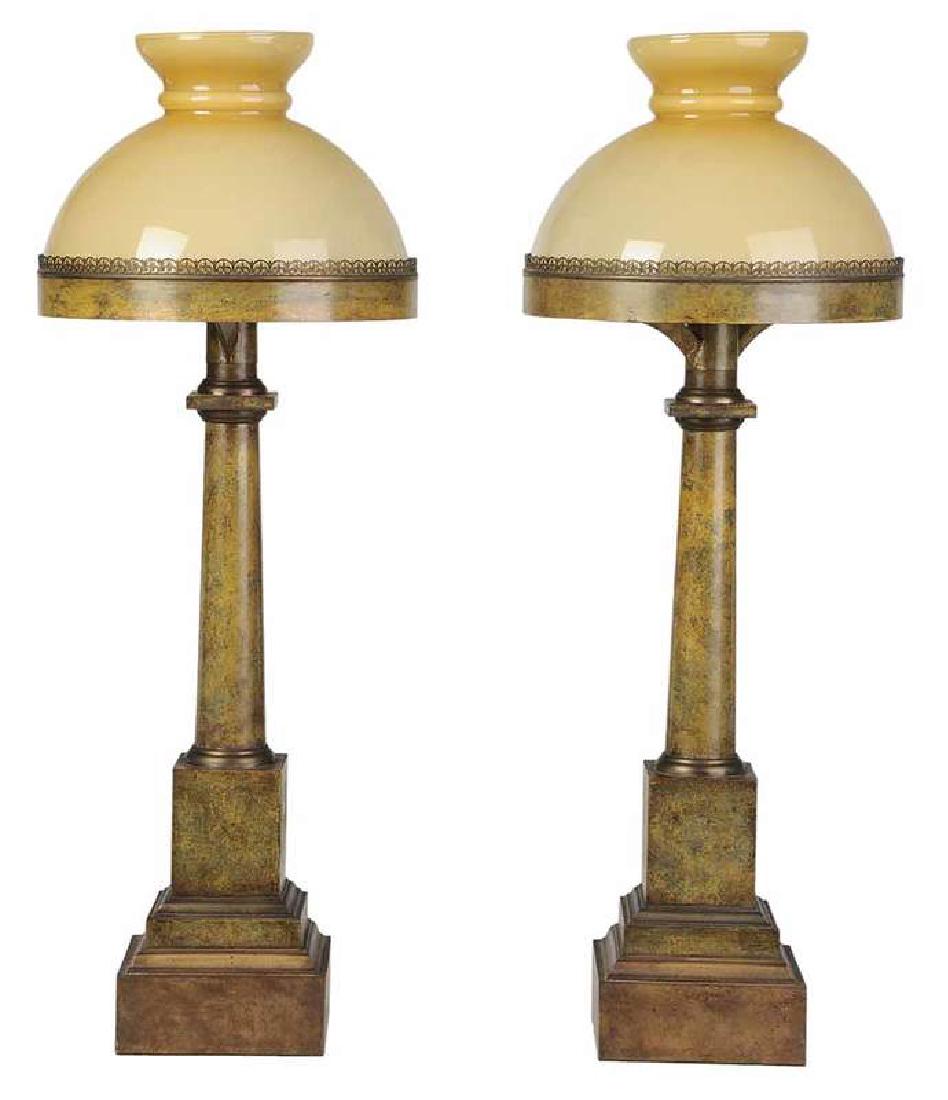 Pair Tole Painted Table Lamps (1 of 1)