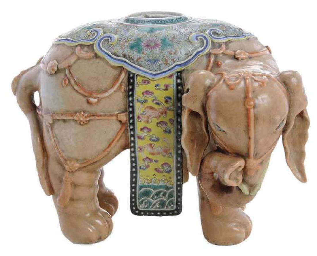 Chinese Export Porcelain Elephant Figure (1 of 9)