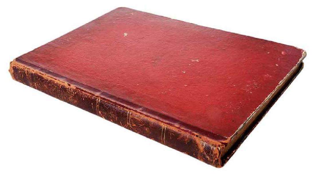 Costumes Civils et Militaires: de la Monarchie Francaise de 1200 a 1820 by H. Lecomte, Paris: Delpech, 1820, Volume II (only), red leather spine over paper boards, gilt lettered and ruled spine, 100 color plates