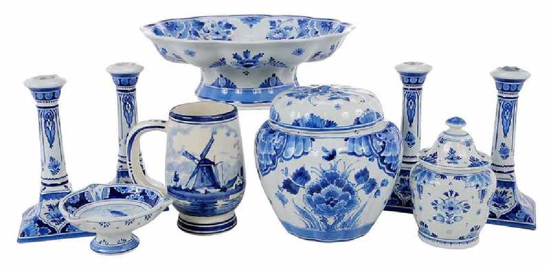 Nine Pieces Blue and White Delft (1 of 12)