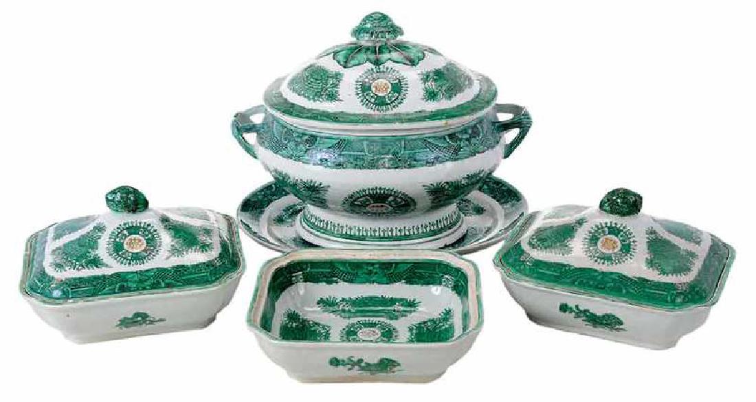 Four Chinese Export Fitzhugh Tureens (1 of 9)