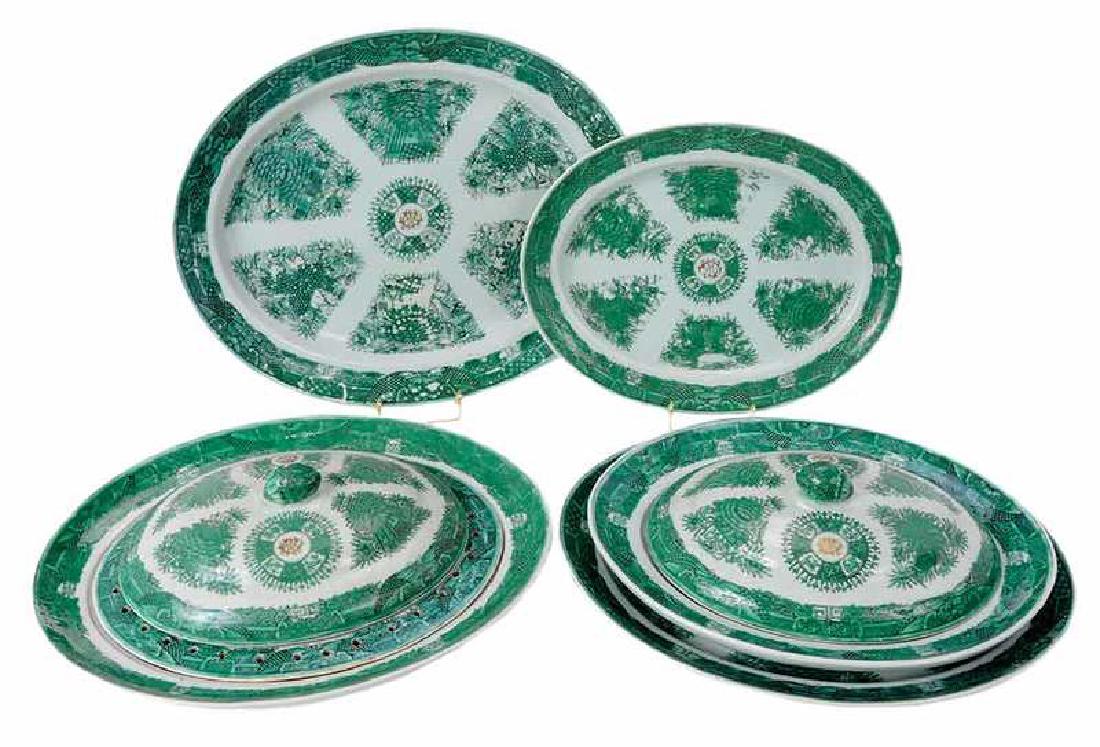Five Fitzhugh Platters With Drainer and Covers (1 of 10)
