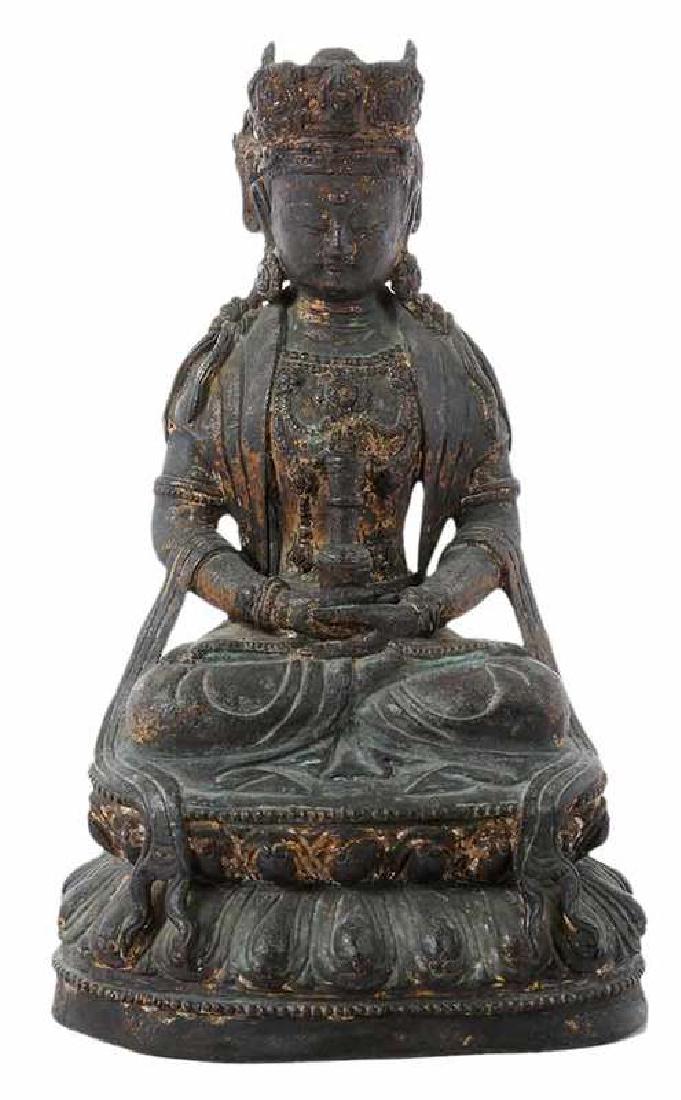 Chinese Bronze Seated Buddha (1 of 11)