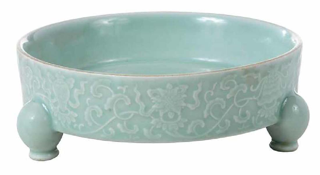 Celadon Footed Censor with Auspicious Objects (1 of 11)