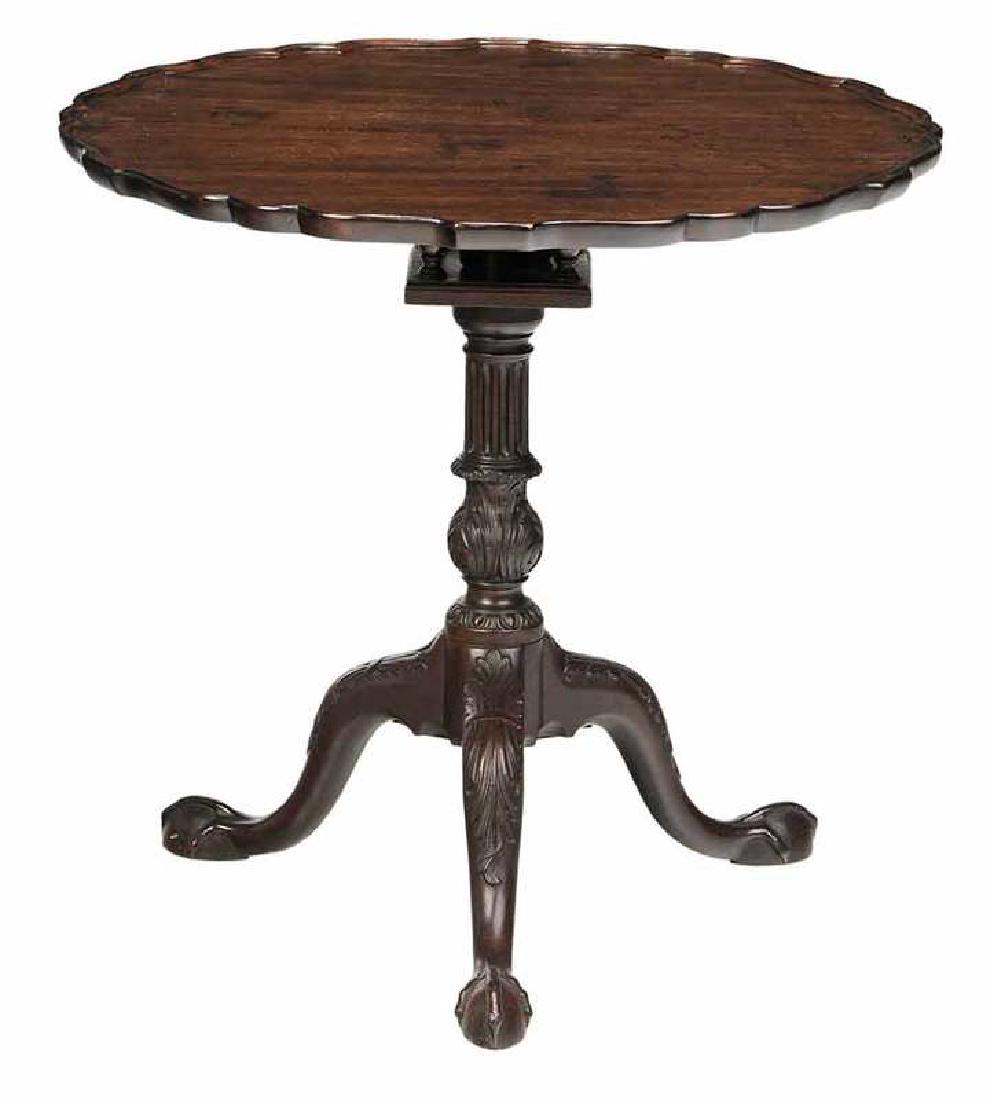 Very Fine Chippendale Carved Mahogany Tea Table (1 of 7)
