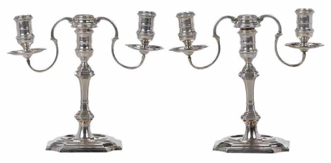 Pair of English Silver Candelabra (1 of 13)