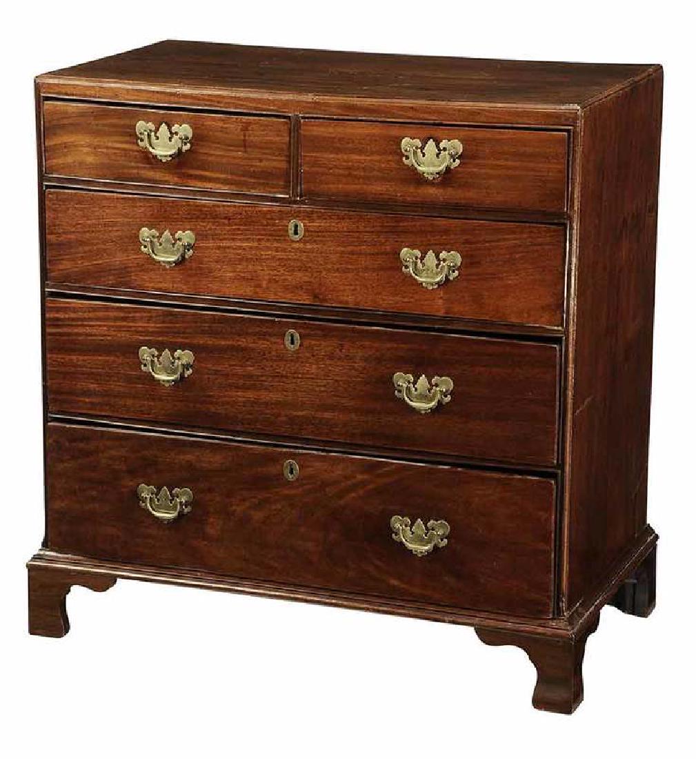 George III Mahogany Six Drawer Chest (1 of 4)