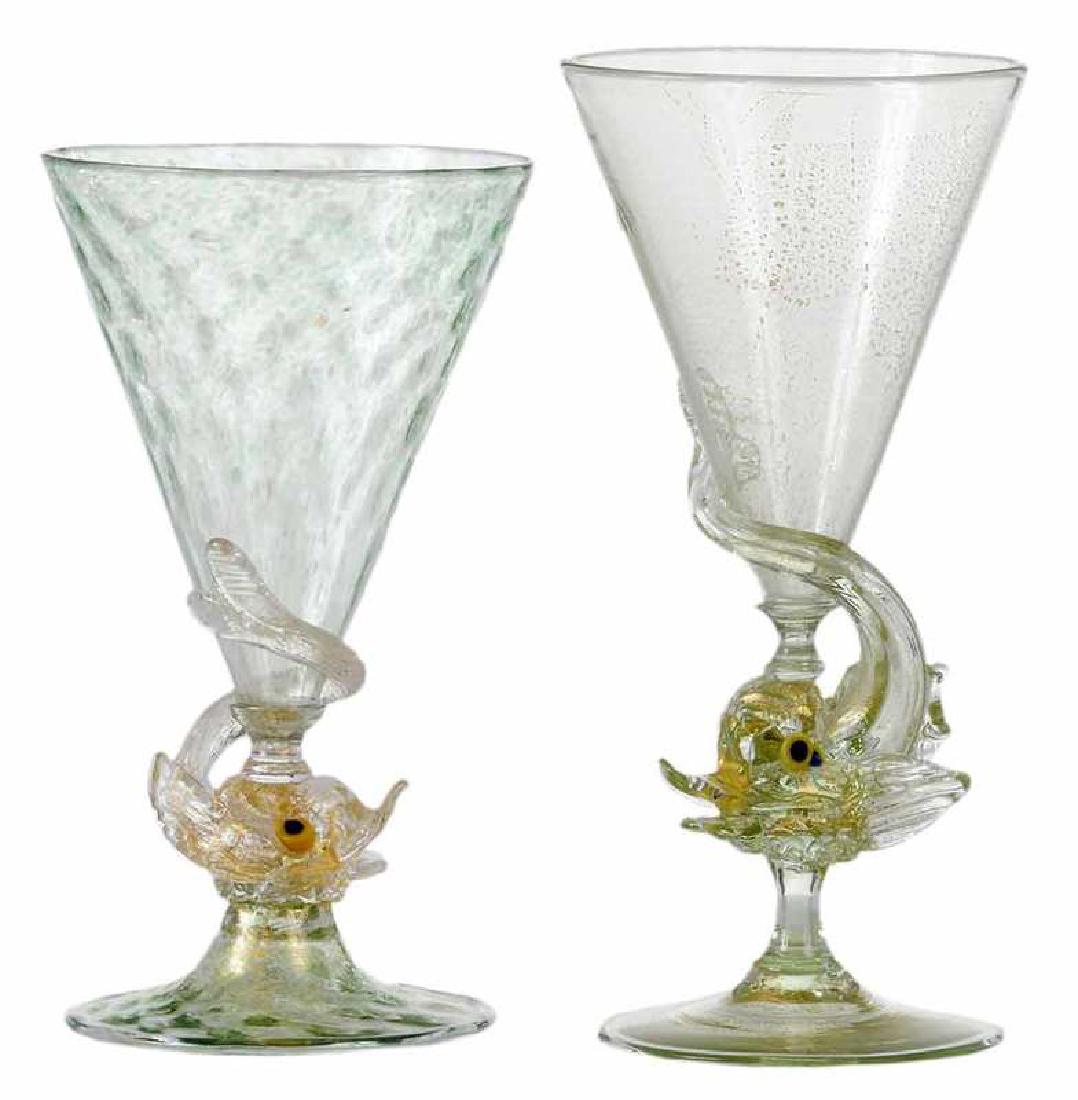 23 Venetian Green Goblets (1 of 8)