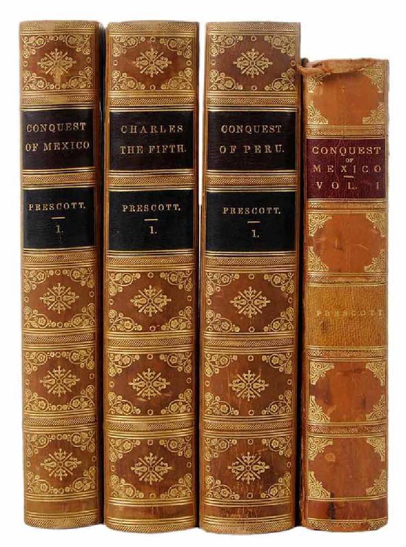 Two Leather Sets Prescott's Works (1 of 5)