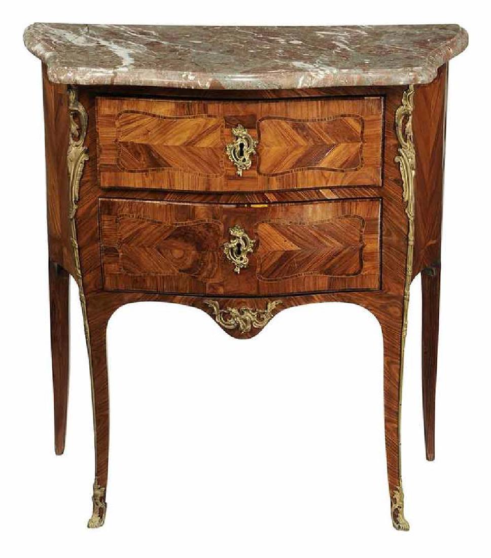 Louis XV Marble Top Petite Commode (1 of 4)