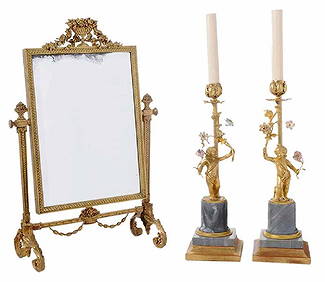 Three Louis XVI Style Gilt Bronze Items (1 of 11)