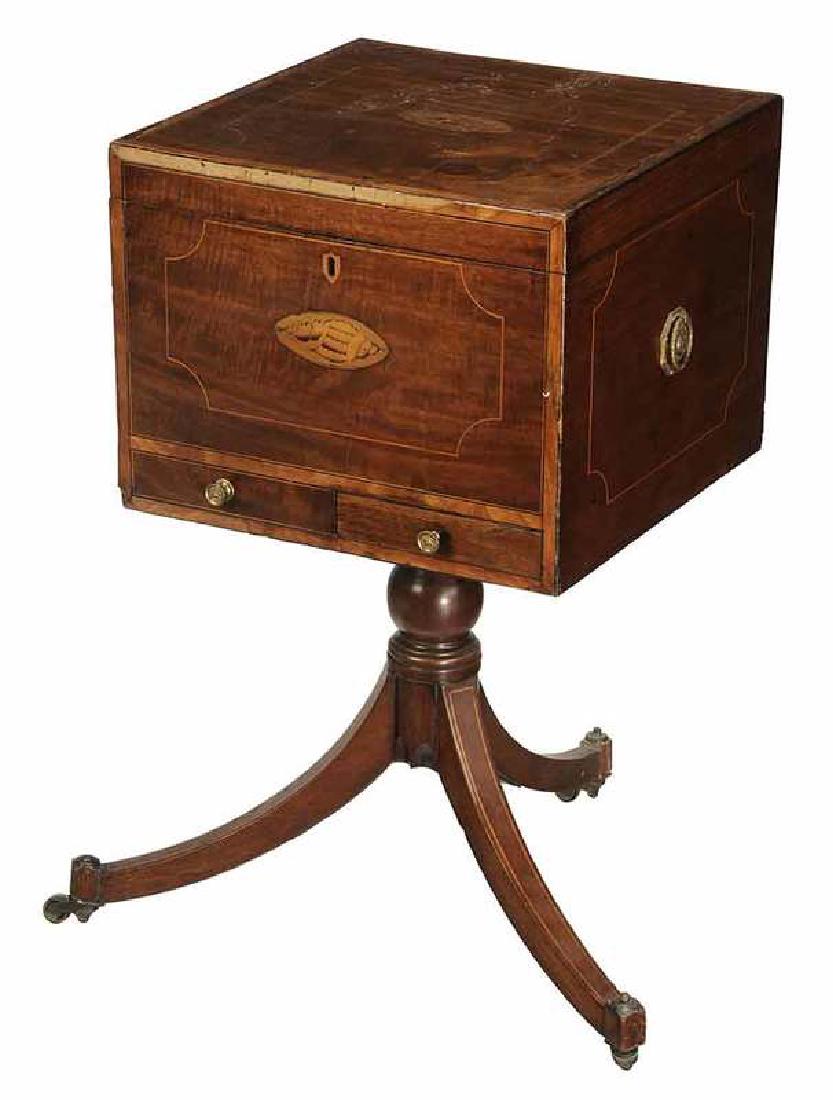George III Inlaid Mahogany Cellarette (1 of 4)