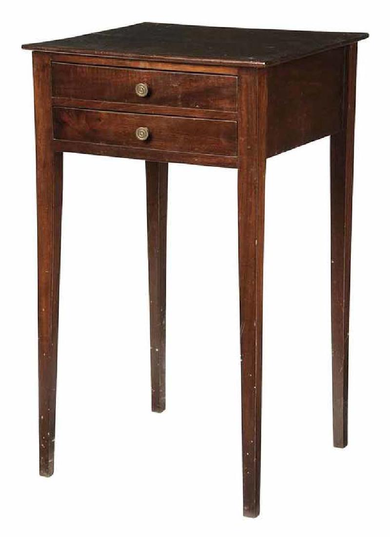 American Federal Mahogany Two Drawer Stand (1 of 4)