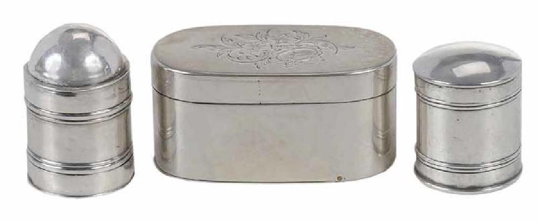 Three Silver Nutmeg Graters (1 of 6)