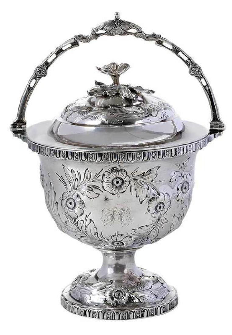 Bailey Coin Silver Covered Sugar Bowl (1 of 9)