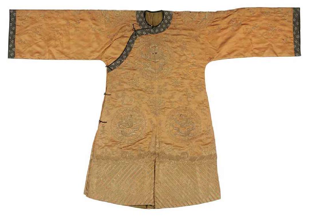 Chinese Silk Embroidered Dragon Robe (1 of 5)