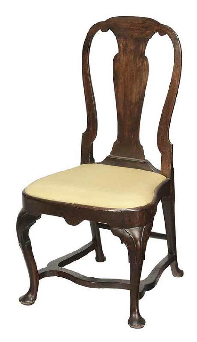 Queen Anne Walnut Side Chair (1 of 6)