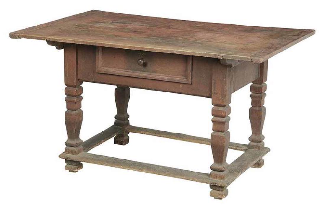 American William and Mary Paint Decorated Table (1 of 6)