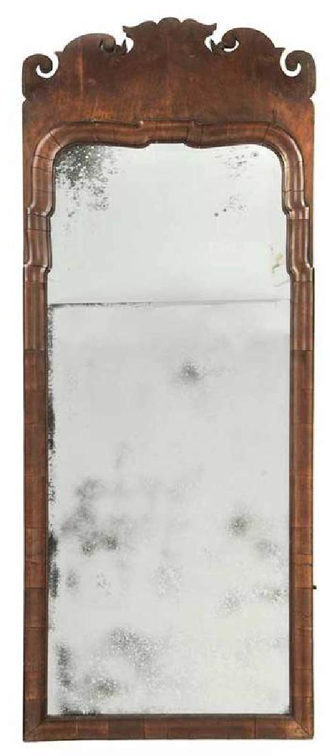 Queen Anne Walnut Mirror (1 of 4)