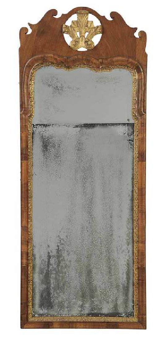 George I Parcel Gilt Walnut Mirror (1 of 4)