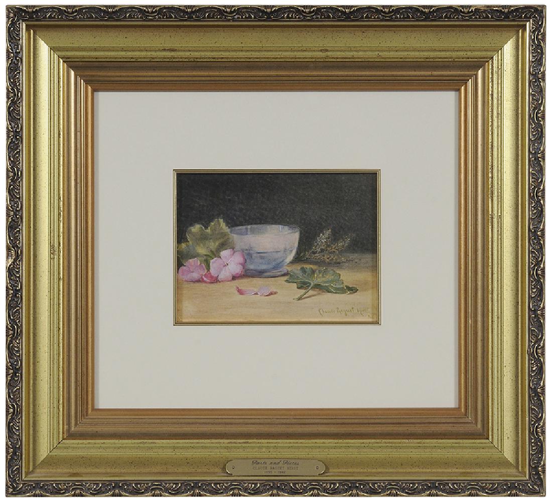 Claude Raguet Hirst: (New York/Ohio, 1855-1942)Parts and Pieces, signed lower right "Claude Raguet Hirst, N.Y.", watercolor on paper, 5-1/2 x 7-1/4 in. (sight); modern gilt wood frame, 17-1/4 x 19 in.