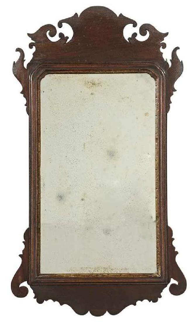 Chippendale Walnut Mirror (1 of 4)