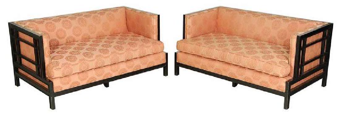 Pair James Mont Attributed Modern Love Seats (1 of 6)