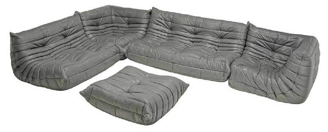 Five Piece Leather Togo Sofa Set for Ligne Roset (1 of 5)