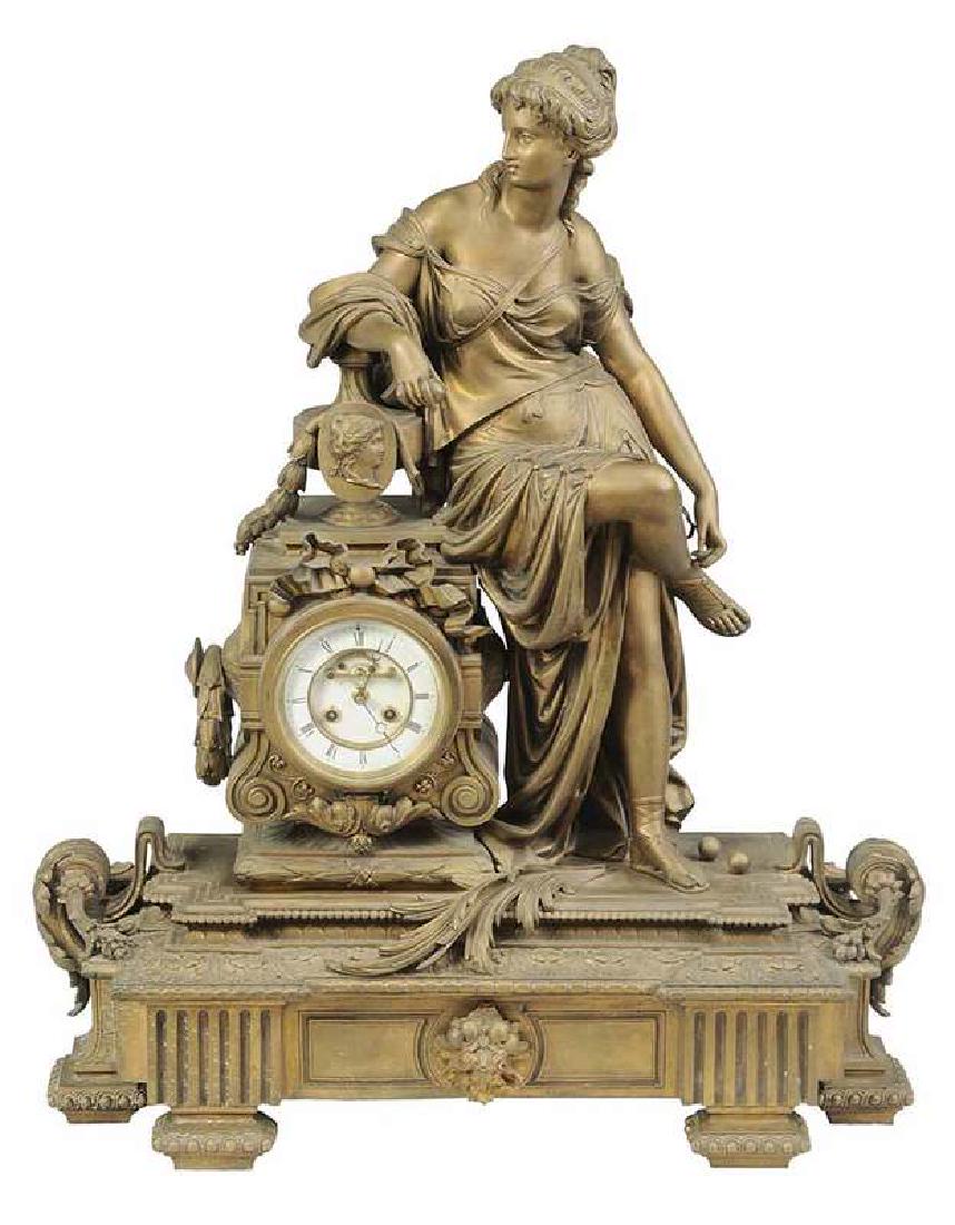 Monumental Louis XV Style Figural Clock (1 of 6)