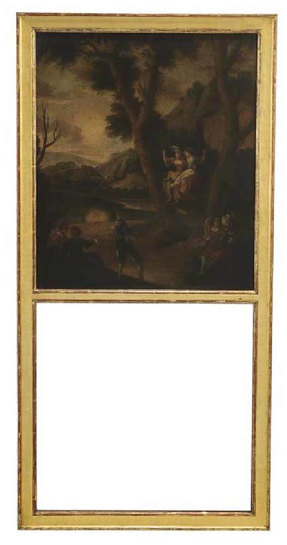 Louis XVI Gilt Trumeau Mirror (1 of 1)