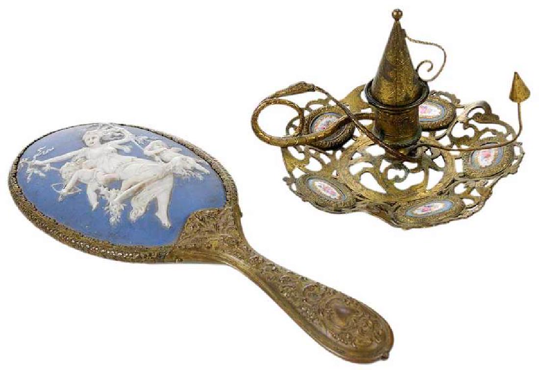 Wedgwood  Mirror and French Chamberstick (1 of 10)