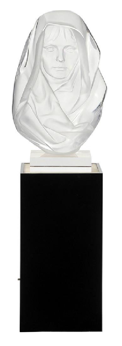 Frederick Elliott Hart: (District of Columbia/Virginia, 1943-1999) Penumbra, 1989, edition 48/350, signed twice "Hart" and "©1989 F. Hart/SGL" and inscribed"C.A.I.", clear acrylic resin, 18 in.; with