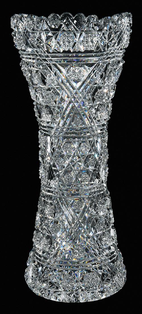 Egginton Brilliant Cut Glass Vase (1 of 9)