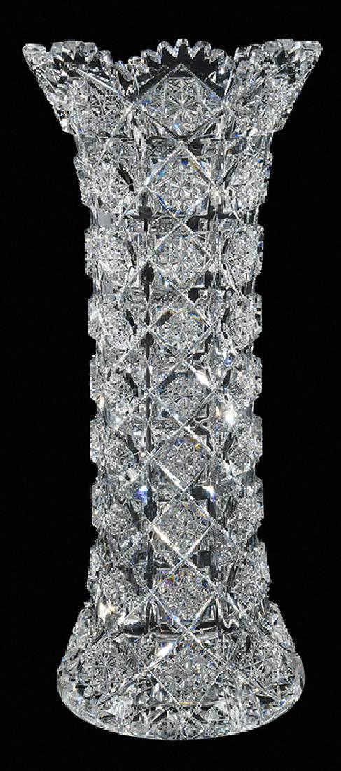 Sinclaire Brilliant Cut Glass Vase (1 of 7)