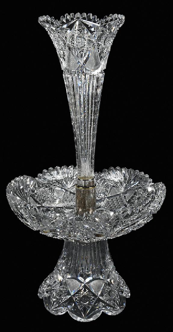 Brilliant Period Cut Glass Epergne (1 of 9)