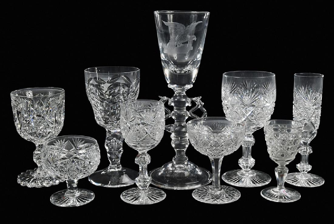 Assorted Brilliant Cut Glass Stems (1 of 8)